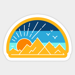 Mountain sunrise Sticker